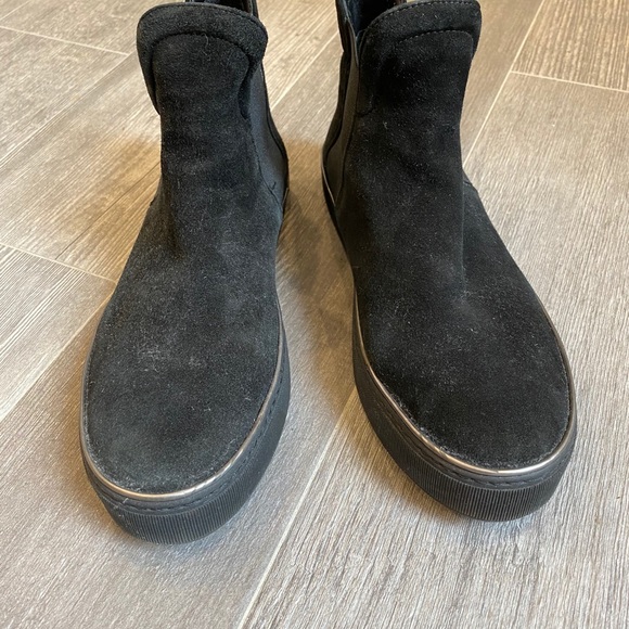 Stuart Weitzman black high top laceless sneakers - Picture 6 of 6